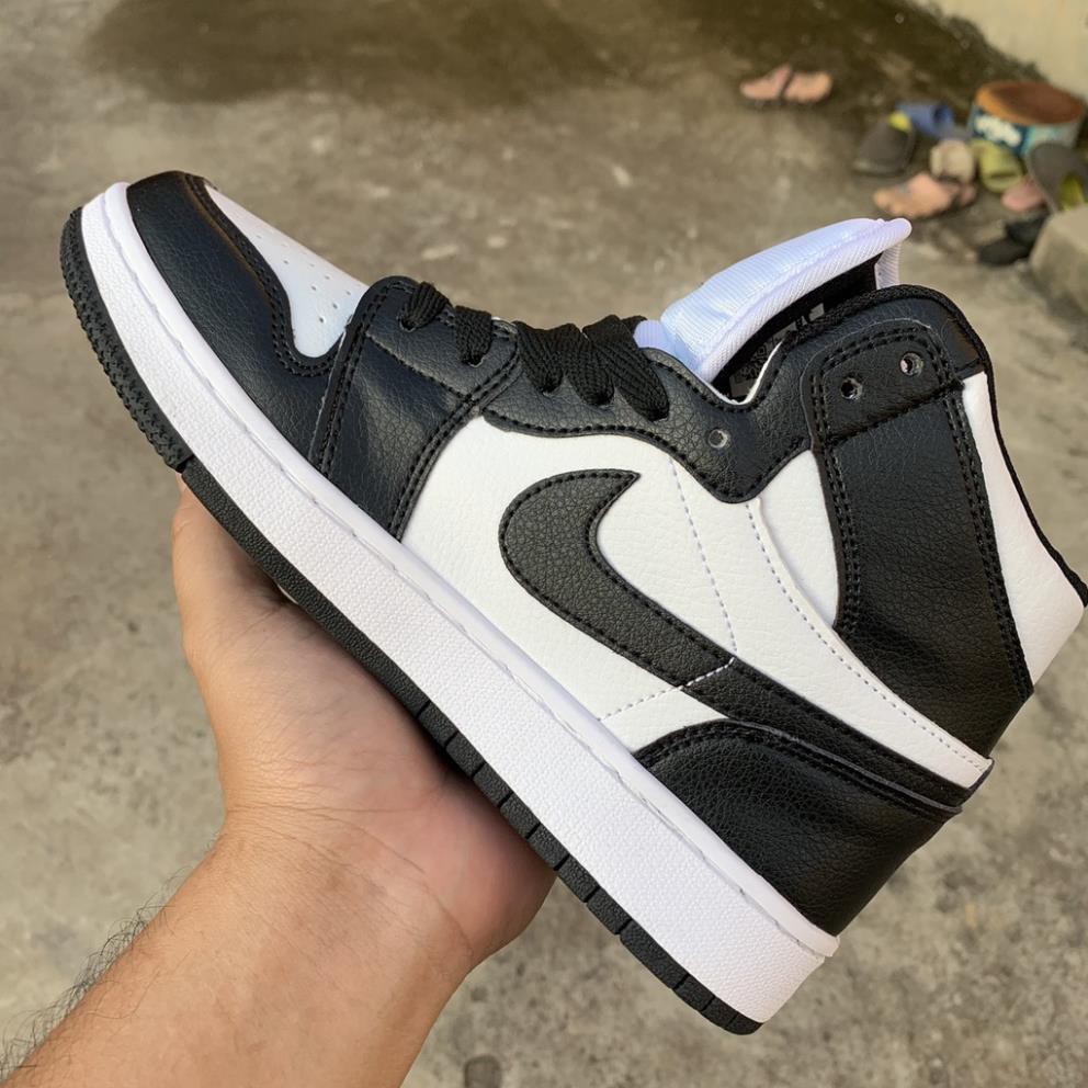 Giày JORDAN 1 cao cổ đen trắng , giày sneaker JODAN JD1 high panda