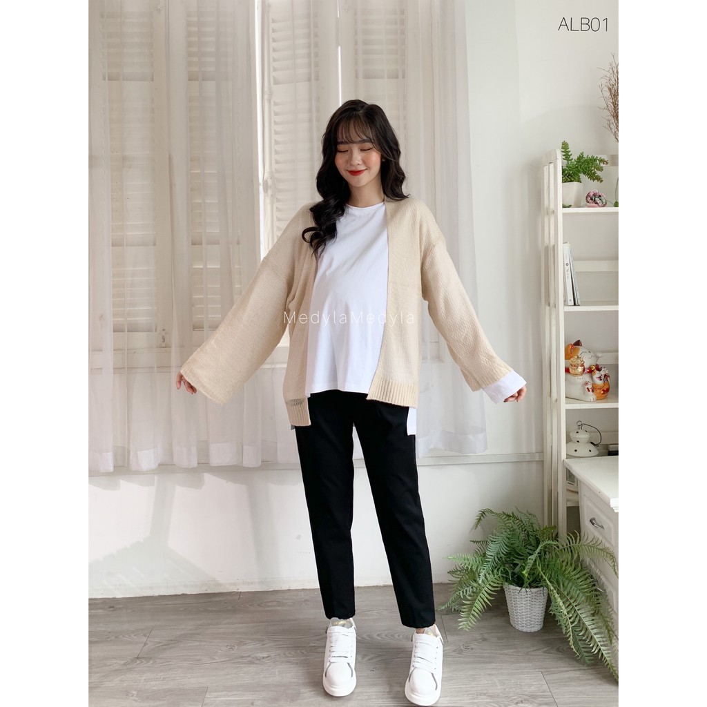 [SIÊU HOT] Áo cardigan len mỏng nữ hàng Quảng Châu SIÊU ĐẸP - Áo khoác len mỏng khoác ngoài bầu - AL