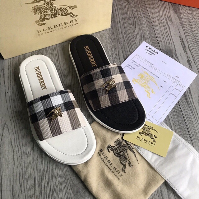 Dép bắp quai ngang đen