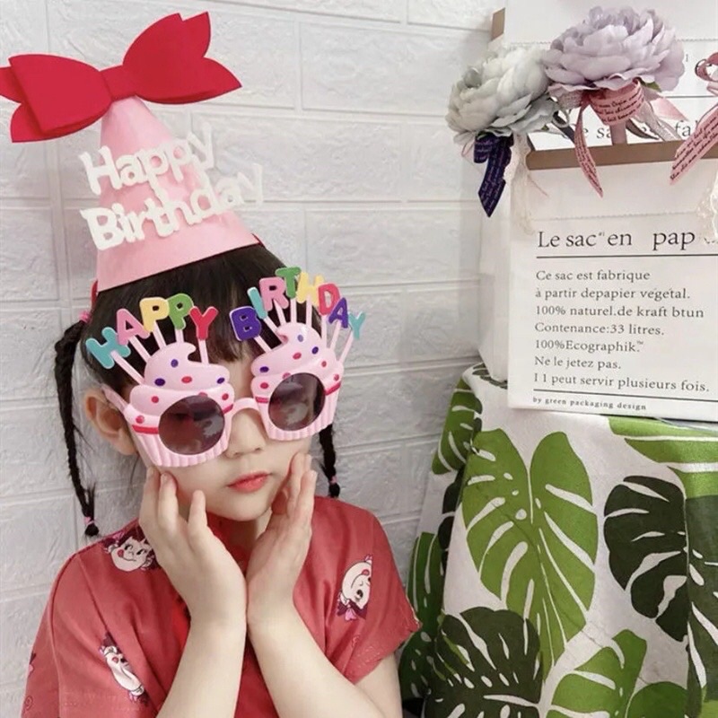 Mũ Sinh Nhật HAPPY BIRTHDAY 3D phong cách Hàn Quốc siêu dễ thương cho bé