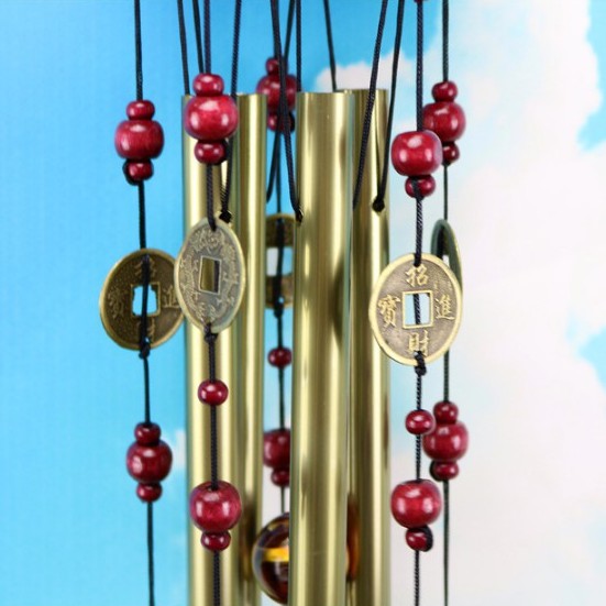 Chuông Gió May Mắn 13 Thanh 8 Chuông Cao Cấp  - Yinyang Shop