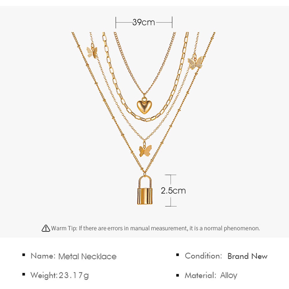 Dây Chuyền Hợp Kim Nhiều Lớp Mặt Hình Trăng Và Sao Thời Trang Cổ Điển Cho Nữ