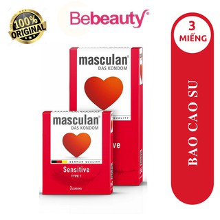 Bao Cao Su Masculan Das Kondom Sensitive Hộp 3 Cái