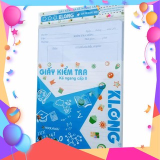 Giấy kiểm tra klong cấp ii -b5, 70/92-25 kép- 232
