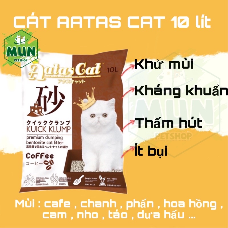 Cát Aatas Cat 10 lít ( mùi ngẫu nhiên )