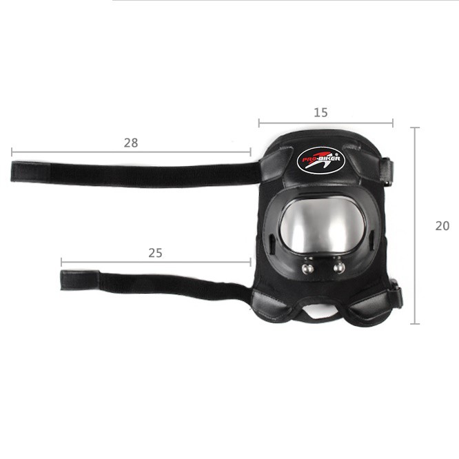 Giáp Bảo Họ Chân Tay INOX Đi Phượt Xe Máy ProX - Probiker (Loại Ngắn)