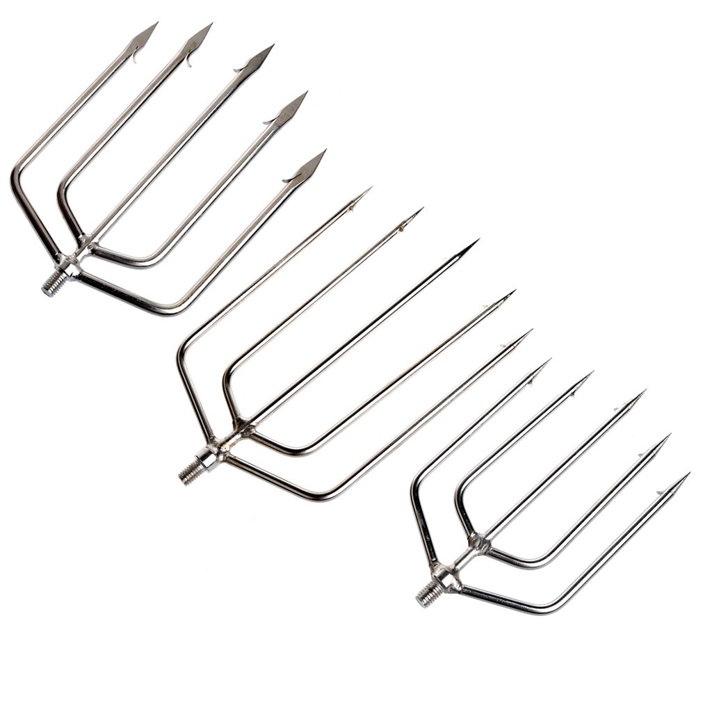 Nĩa xiên bằng thép không gỉ dùng để câu cá