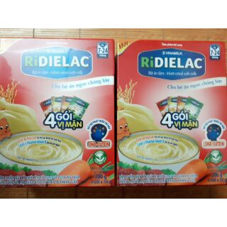 BỘT ĂN DẶM RIDIELAC VINAMILK Hộp giấy 4 gói 4 vị mặn