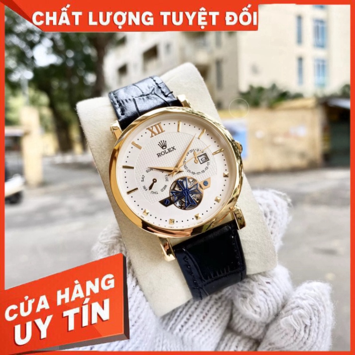 Đồng Hồ Nam RoLex R075B Mặt giả cơ Máy Pin Chống nước, chống xước