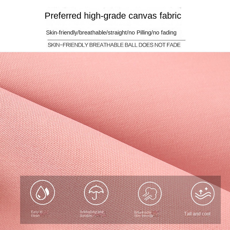 Tạp Dề Vải Canvas Họa Tiết Gấu Và Dâu Tây Dễ Thương Dành Cho Nữ