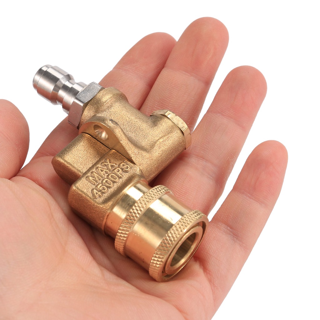 Khớp Nối Xoay Làm Sạch Nhanh Cho Vòi Phun Nước Áp Suất Cao 4,500 Psi 1 / 4 Inches Nâng Cấp 90 Độ
