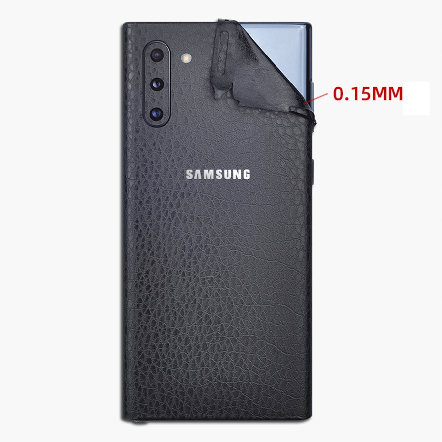 Dán mặt lưng skin vân giả da Samsung S23 ultra NOTE 10 PLUS NOTE 10 S22 S20 ultra Note 20 S10 PLUS S10 5G NOTE 8 NOTE 9
