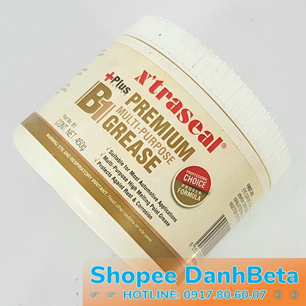 Mỡ Bò Bôi Trơn Chịu Nhiệt Chịu Nước Cao Cấp Xtraseal B1 Hũ 450gr
