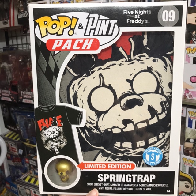Mô hình Funko + Áo Springtrap size S chính hãng ship Us