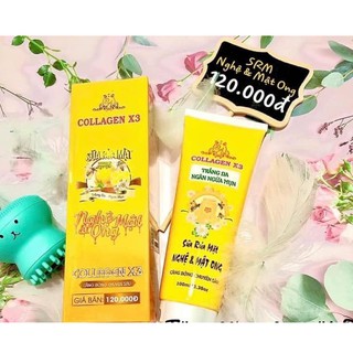 Sữa rửa mặt nghệ mật ong collagen X3