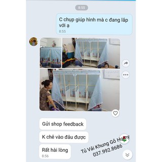 Tủ Vải Khung Gỗ 4 buồng HOMY