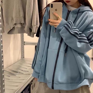 Áo khoác nỉ 4 sọc, dáng unisex, hàng qc cao cấp