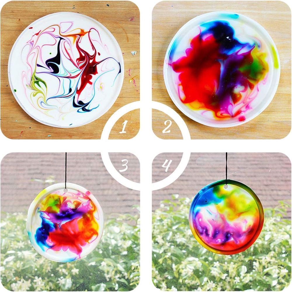 Bộ 24 Màu Sắc Sắc Tố Cao UV Resin Làm Bông Tai 3D