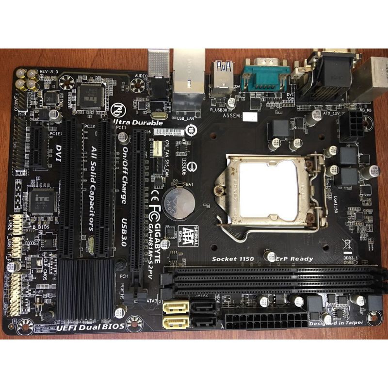 main giga h81m-s2pv, có fe, tặng keo tản nhiệt | BigBuy360 - bigbuy360.vn