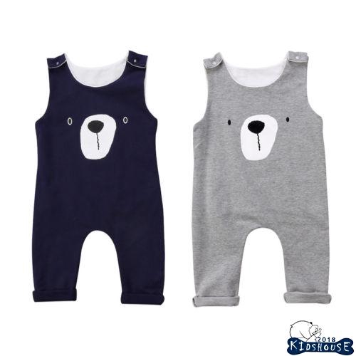 Jumpsuit Chất Cotton Thiết Kế Đáng Yêu Cho Bé 2018