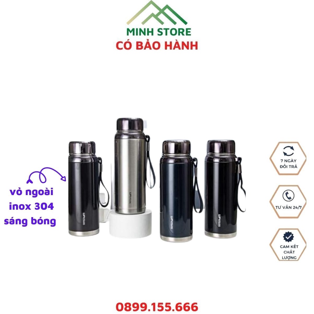 Bình giữ nhiệt cao cấp inox 1000ml bình nước giữ nhiệt