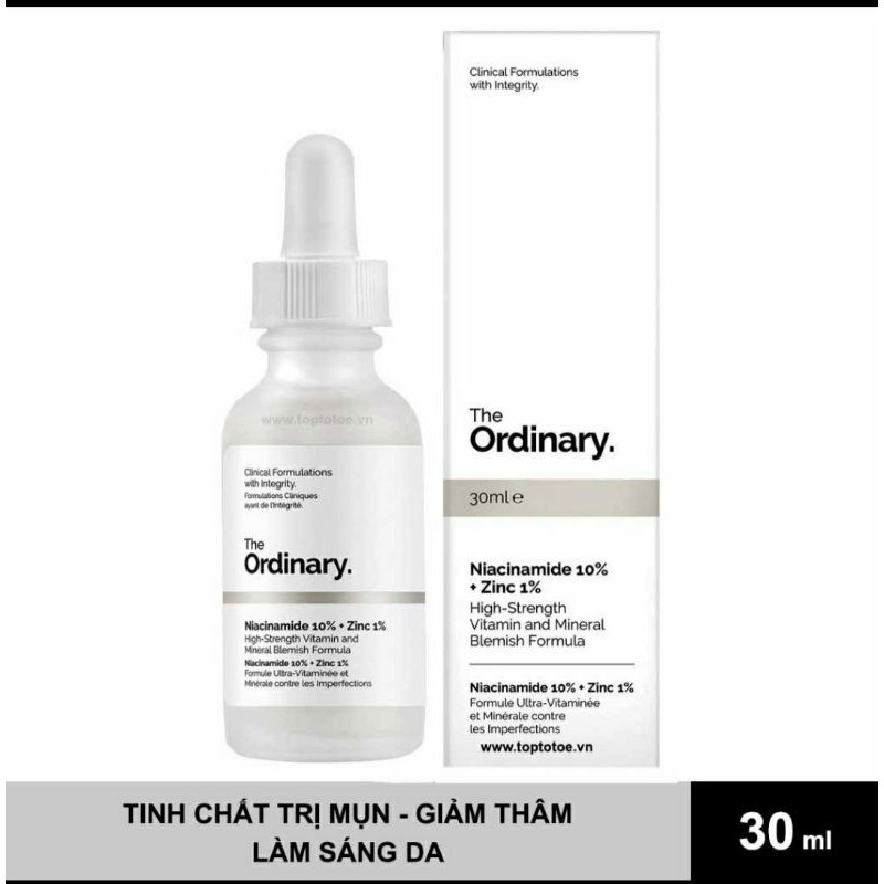 Tinh chất Niacinamide 10% + Zinc 1% - The Ordinary nhập khẩu