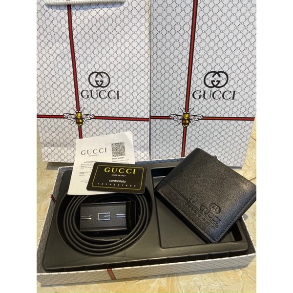 Set 2 dây lưng+ ví G c fullbox bill túi giấyFreeship