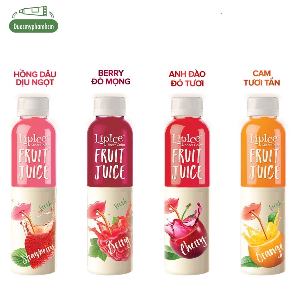 Son dưỡng có màu Lipice Sheer Color Fruit Juice 4g