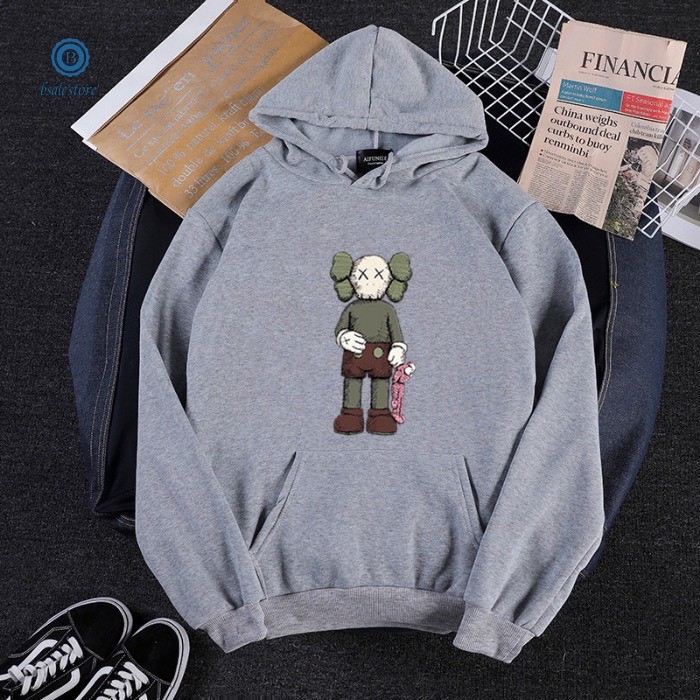 Áo Hoodie Nam Nữ Nỉ Bông KAWS Búp Bê Unisex