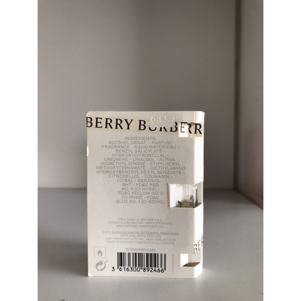 Mẫu thử/vial nước hoa nữ b.u.r.b.e.r.r.y her london dream edp 1.5ml vial auth