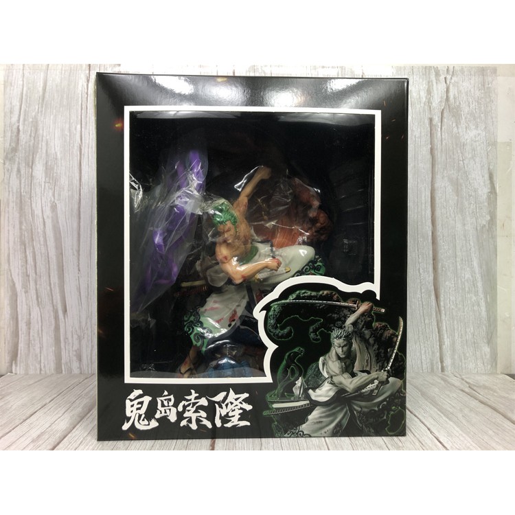 Mô hình One Piece - Mô hình Roronoa Zoro haki Enma vs Kaido size lớn 38cm có led Z025