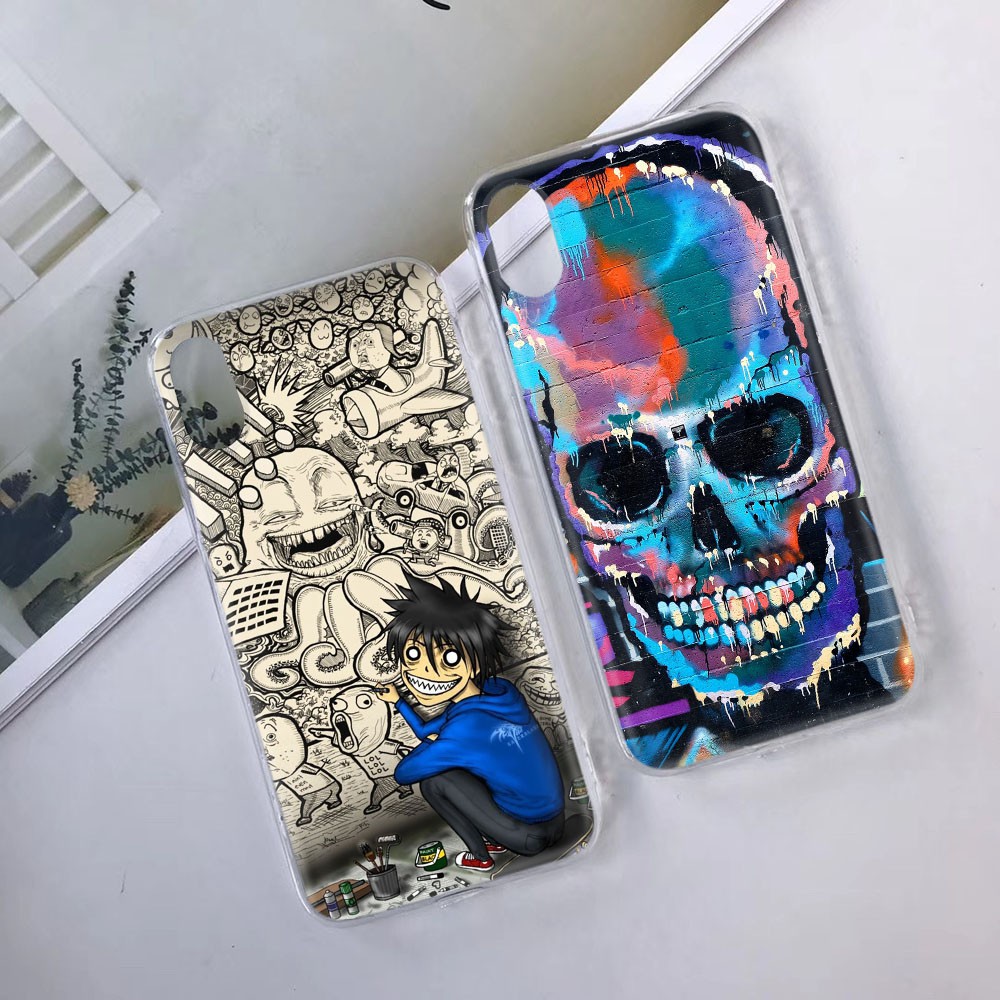 Transparent Case for VIVO U3 V3 Max V5 V5S V7 Plus V15 V17 Pro TB122 Street Graffiti Art Phone Cover | BigBuy360 - bigbuy360.vn