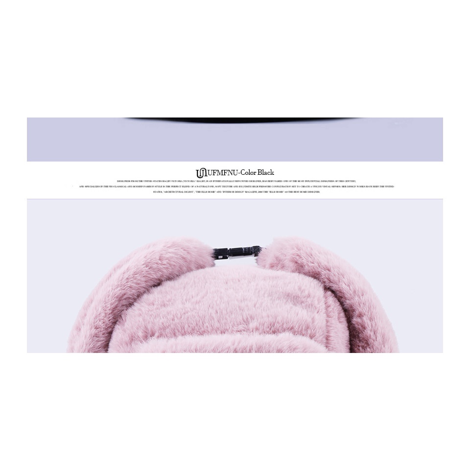 Mũ lông thỏ nhân tạo phong cách quân đội Nga cho nam và nữ