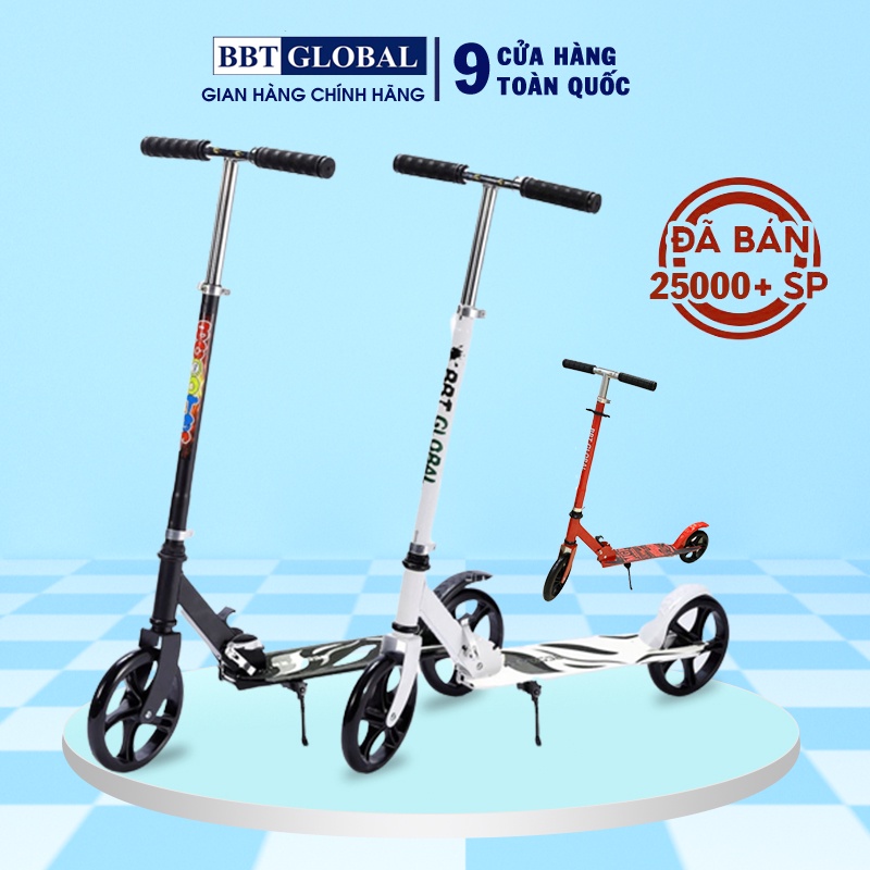 Xe trượt Scooter cỡ lớn, có phanh tay/ phanh chân , bảo hành 12 tháng, chính hãng BBT Global KM988