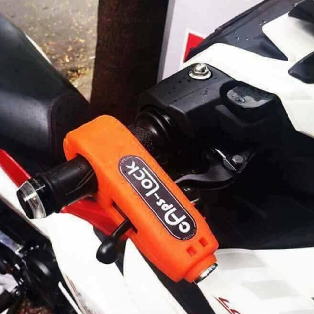 Khóa tay phanh kẹp thẳng chống trộm cho xe tay ga