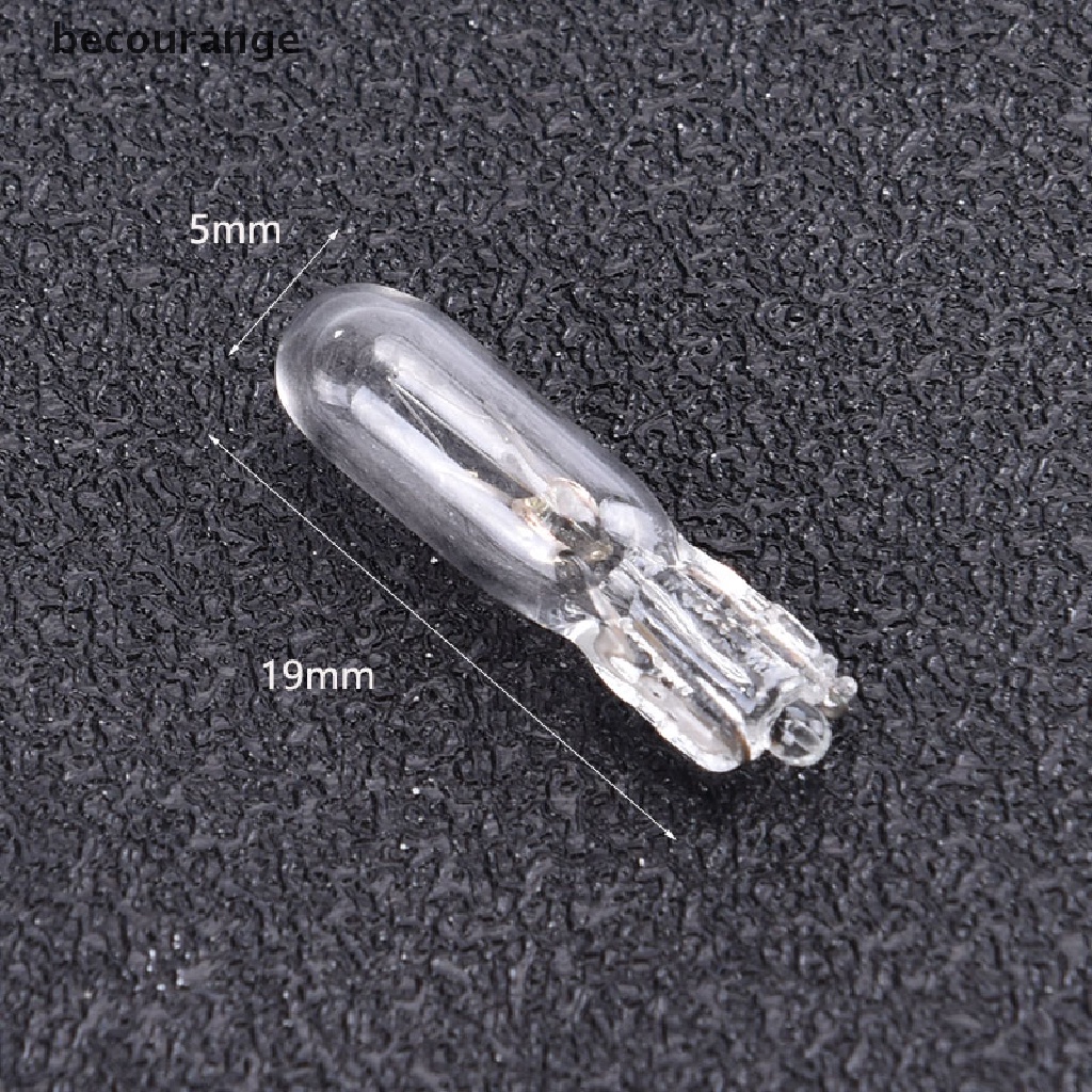 Set 10 bóng đèn thủy tinh 12V 1.2W T5 chuyên dụng cho bảng điều khiển xe ô tô tiện dụng