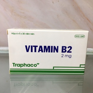 Vitamin b2 2mg traphaco hộp 6 vỉ x 30 viên
