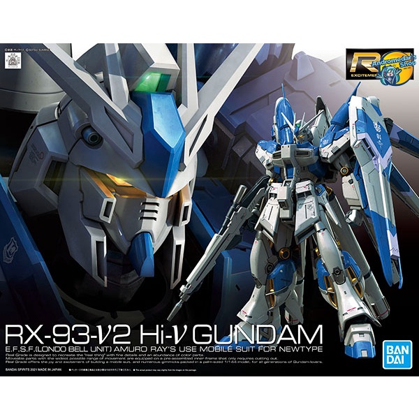Mô hình lắp ráp Char's Counterattack Real Grade RG 36 1/144 RX-93-ν2 Hi-Nu Gundam Model Kits