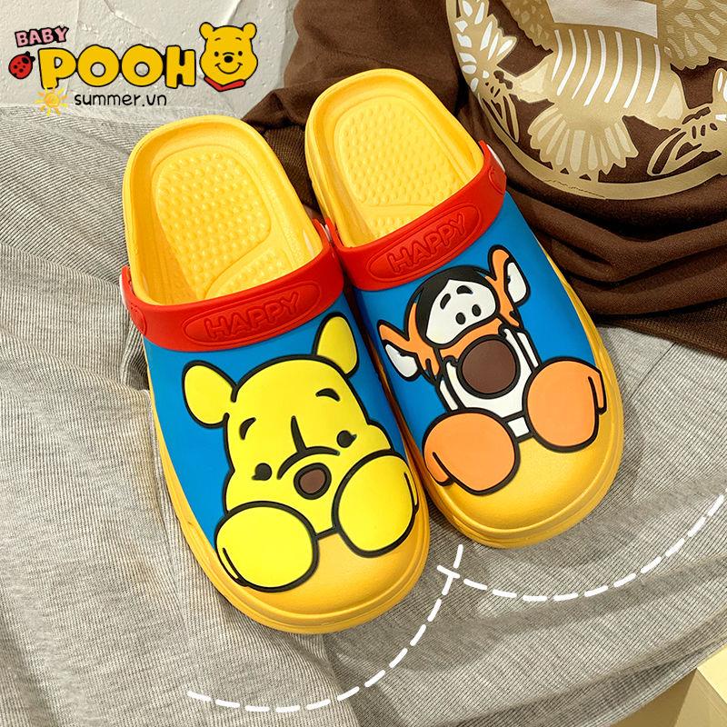 Dép Bít Mũi In Họa Tiết Hoạt Hình Chống Trượt Chống Mài Mòn Thích Hợp Cho Hoạt Động Ngoài Trời Vào Mùa Hè