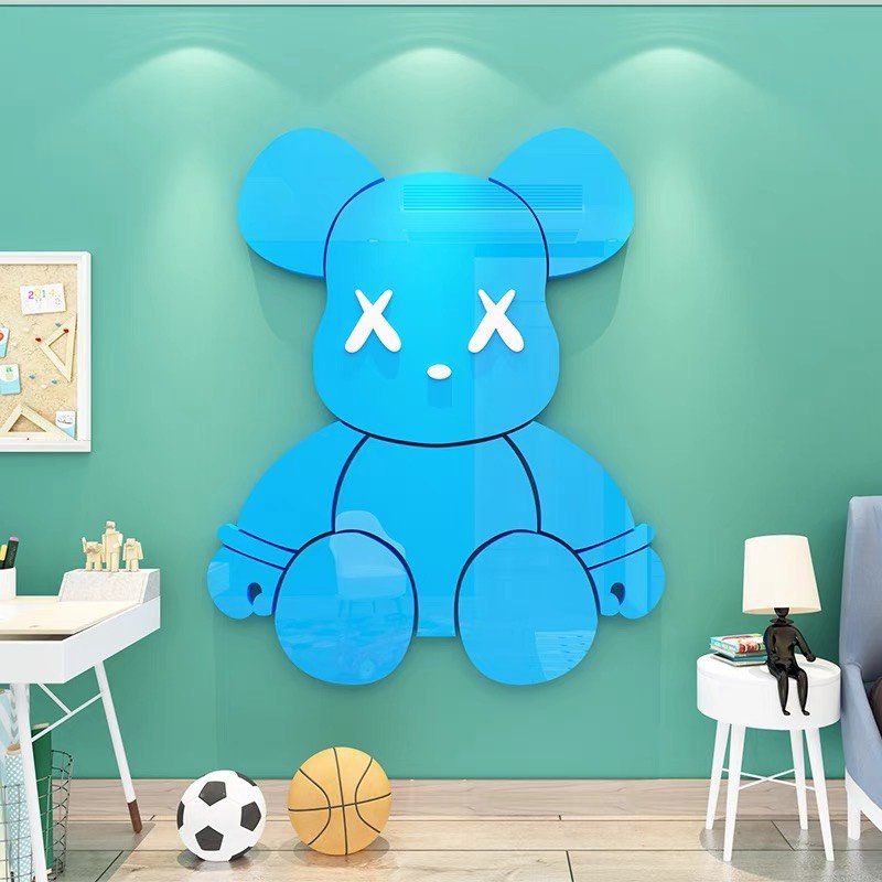BearBrick Dán Tường Size M trang trí quán cafe, trà sữa, cửa hàng, spa, salon