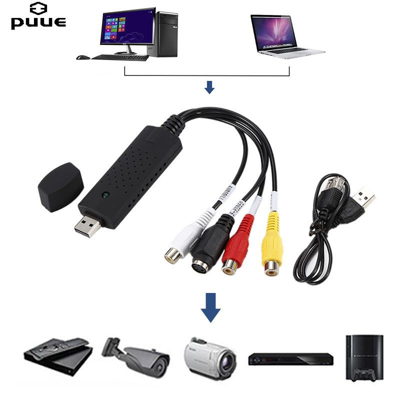 DVD 1 Card Chuyển Đổi Âm Thanh Hình Ảnh Chuẩn Usb 2.0 Hỗ Trợ Windows 7 Bit Cho Pc Laptop