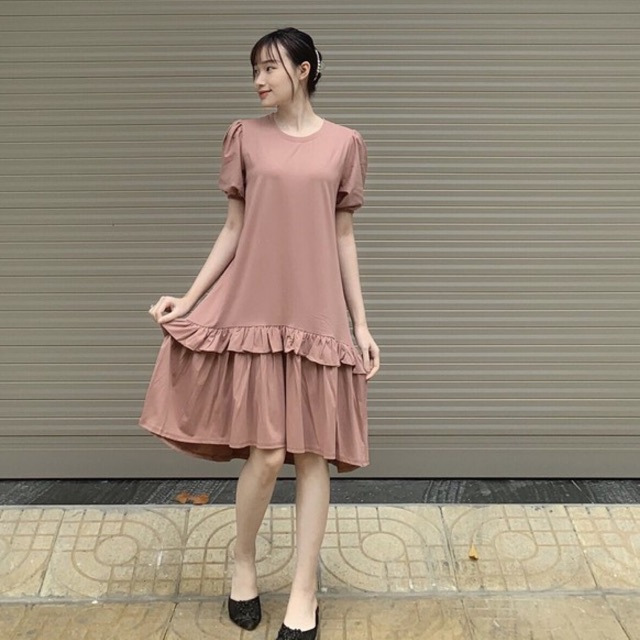 Đầm bầu thiết kế Aidenshop Váy bầu thời trang cotton mùa hè 2021 maternity dress