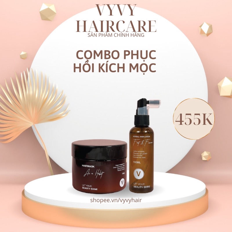 Combo Ủ P h ụ c H ồ i +Xịt bưởi VyVyHairCare