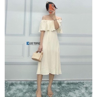 Đầm trễ vai đi biển