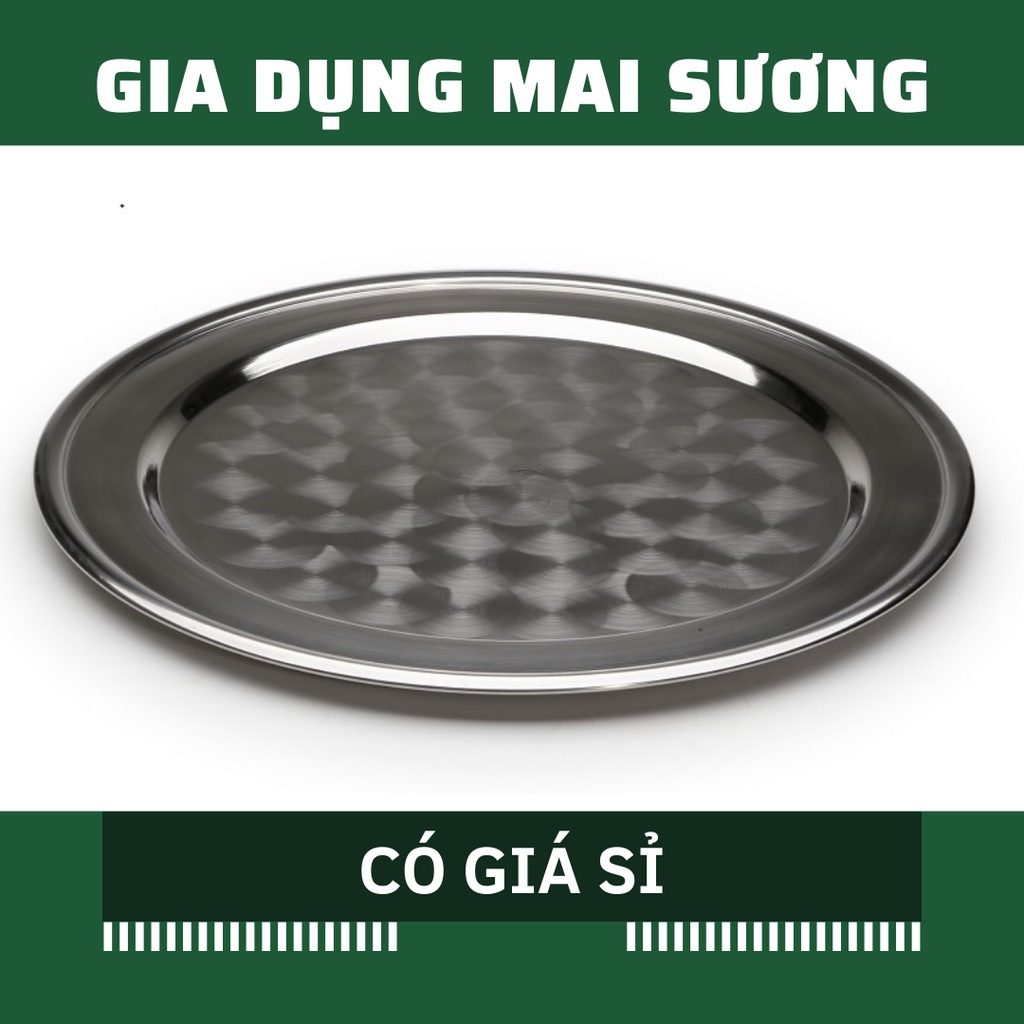 [Giá Sỉ] Mâm tròn inox, mâm cơm inox 304