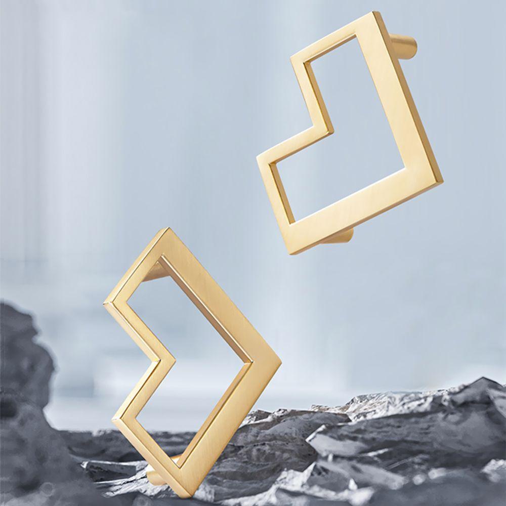 KUNHEV Tay Nắm Cửa Tủ Bằng Hợp Kim Kẽm Hình Trái Tim