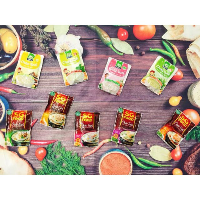 Combo 10 gói cháo tươi Sg food
