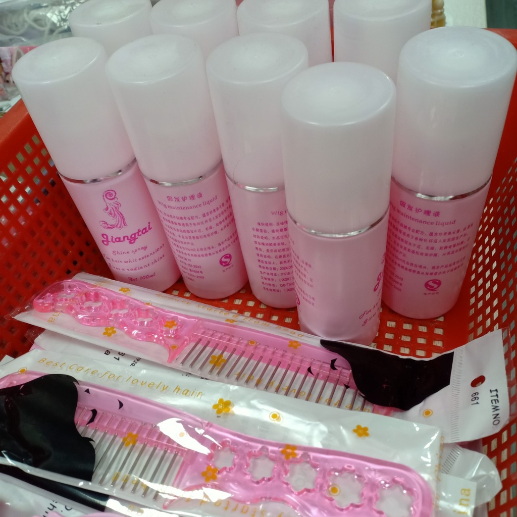 Lược Chải Chuyên Dụng Và Chai Xịt Dưỡng Tóc Chuyên Dụng Bộ Phụ Kiện Chăm Sóc Tóc Giả Cho Búp Bê