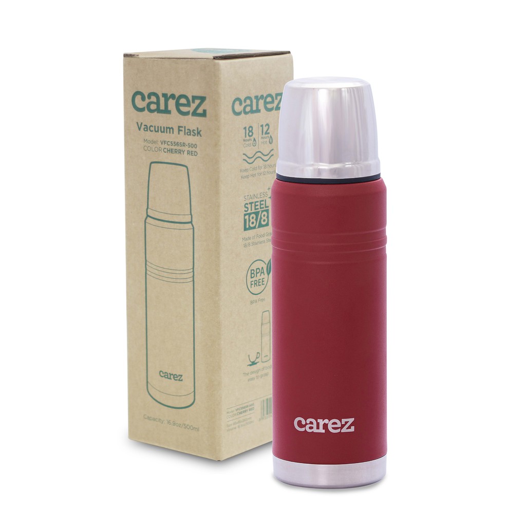 Bình giữ nhiệt Carez Back to Basic 500ML VFC556SR-500 - Màu đỏ