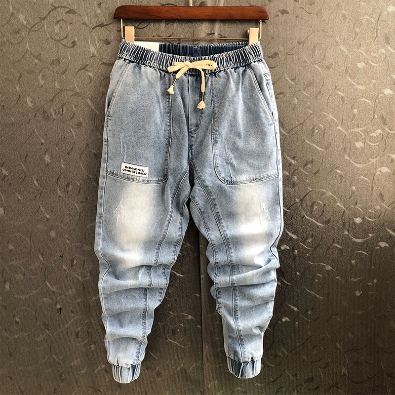 sale sốc chỉ size 29 mã b0556 giá 880k: quần jean thời trang nam mr. dáng dài bo gấu quần thụng cạp chun thời trang nam